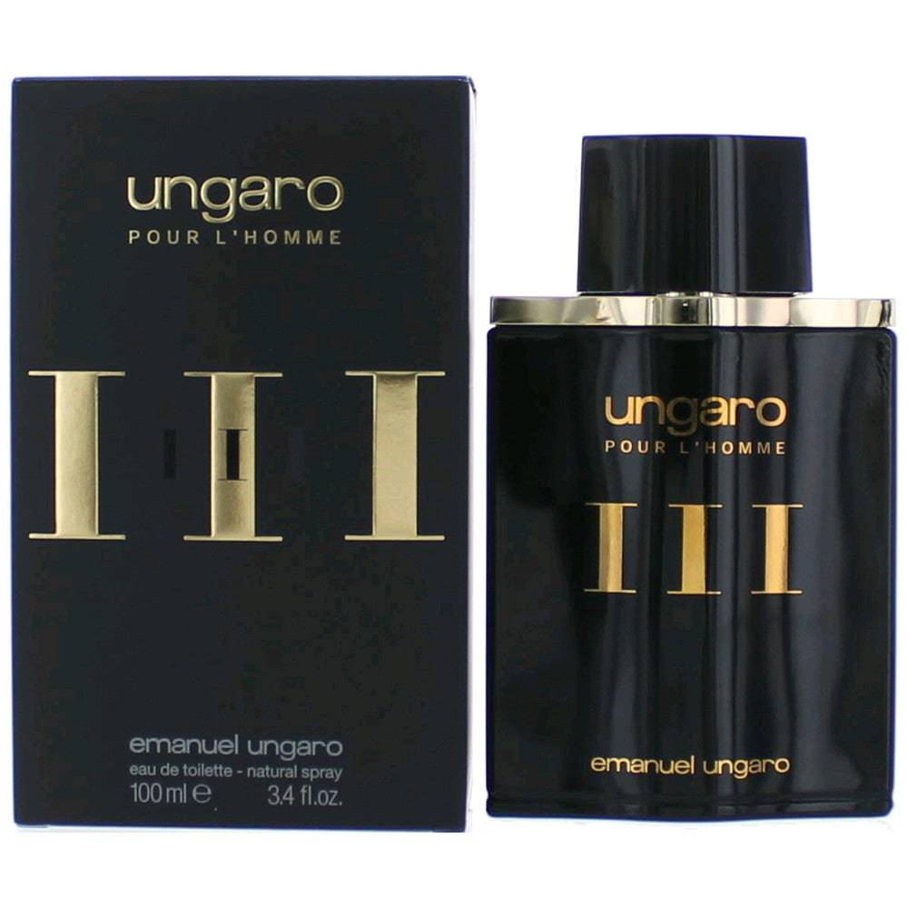 Ungaro Pour L'Homme III by Ungaro, 3.4 oz EDT Spray for Men - OleBella