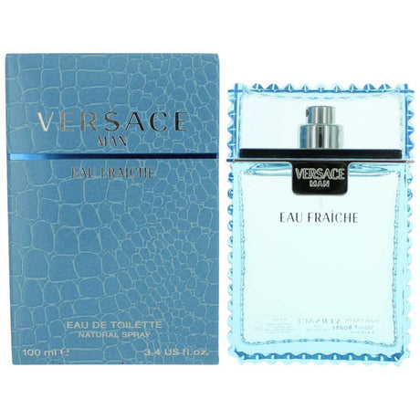 Versace Man Eau Fraiche by Versace, 3.4 oz EDT Spray for Men - OleBella