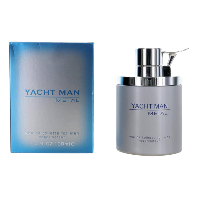 Yacht Man Metal by Myrurgia, 3.4 oz EDT Spray for Men - OleBella