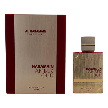 Amber Oud Ruby Edition by Al Haramain, 3.4 oz EDP Spray for Unisex - OleBella