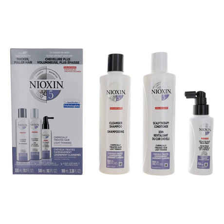 Nioxin 3D Care System Kit 5 - For Chemically Treated Hair Light Thinning Intense Moisture - OleBella