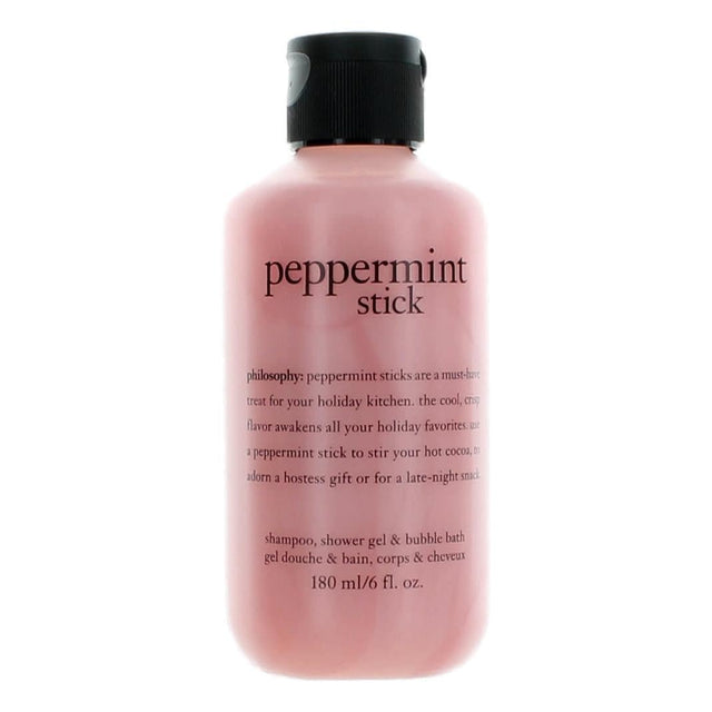 Peppermint Stick, 6oz Shampoo, Shower Gel, & Bubble Bath for Unisex - OleBella