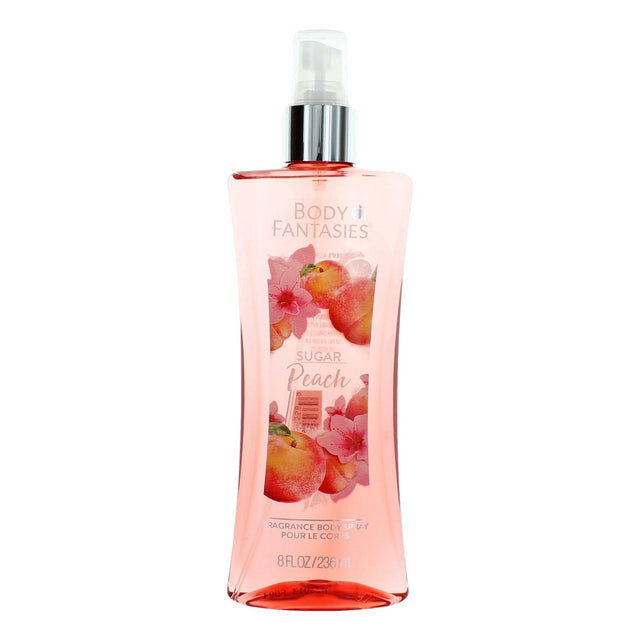 Sugar Peach by Body Fantasies, 8 oz Fragrance Body Spray for Women - OleBella