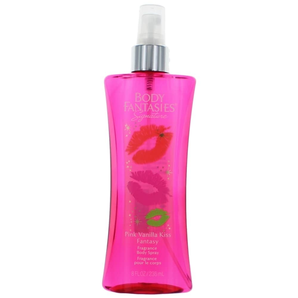 Pink Vanilla Kiss Fantasy by Body Fantasies, 8oz Fragrance Body Spray women - OleBella