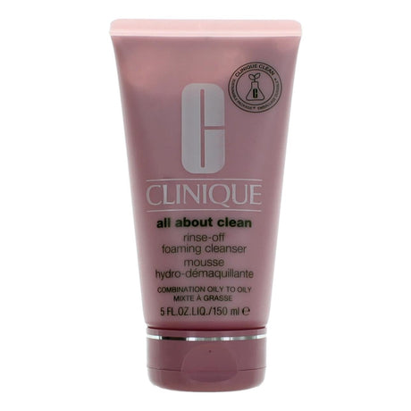 Clinique All About Clean by Clinique, 5oz  Rinse-Off Foaming Cleanser Mousse - OleBella