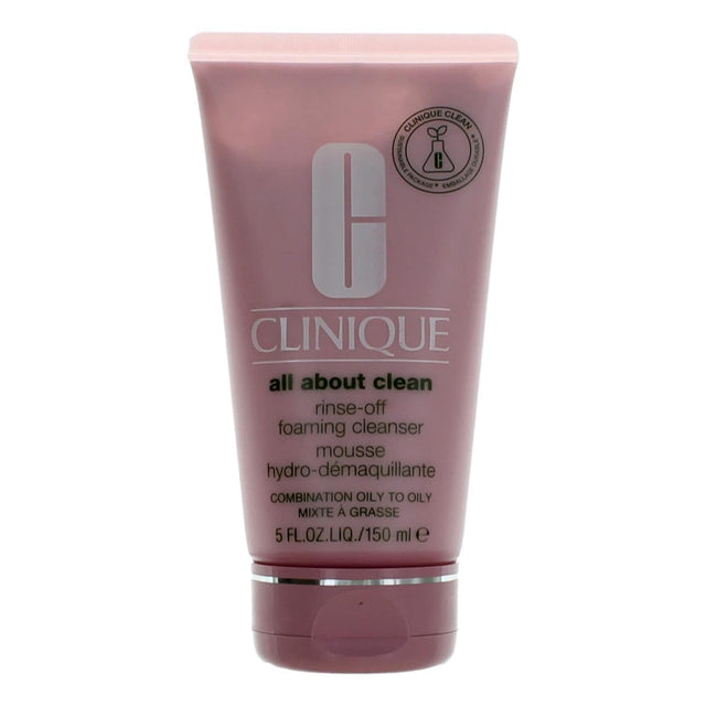 Clinique All About Clean by Clinique, 5oz  Rinse-Off Foaming Cleanser Mousse - OleBella