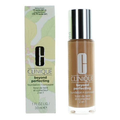 Clinique Beyond Perfecting by Clinique, 1 oz Foundation + Concealer- CN 70 Vanilla - OleBella