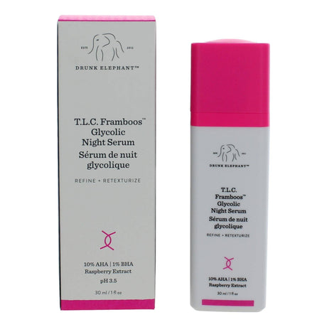 Drunk Elephant T.L.C Framboos by Drunk Elephant, 1oz Glycolic Night Serum - OleBella