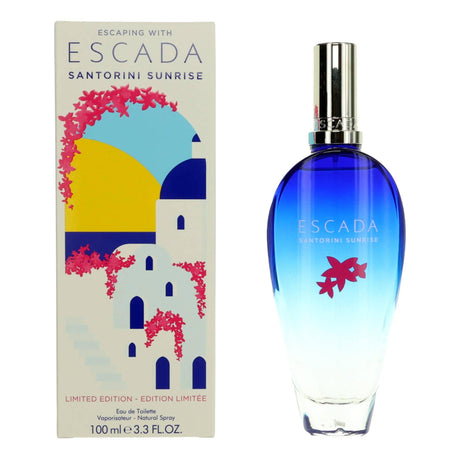 Escaping with Escada Santorini Sunrise by Escada, 3.3oz EDT Spray women - OleBella