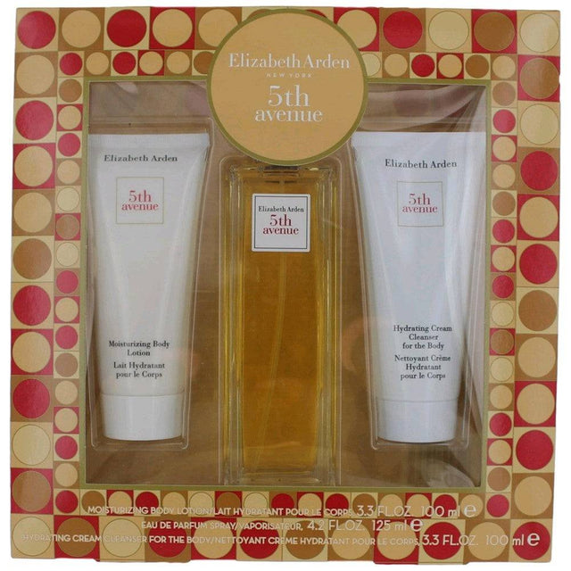 5th Avenue by Elizabeth Arden, 3 Piece Gift Set women with Cleanser - OleBella