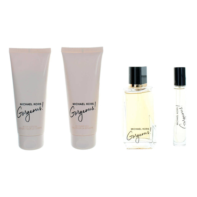 Michael Kors Gorgeous by Michael Kors, 4 Piece Gift Set For Women - OleBella