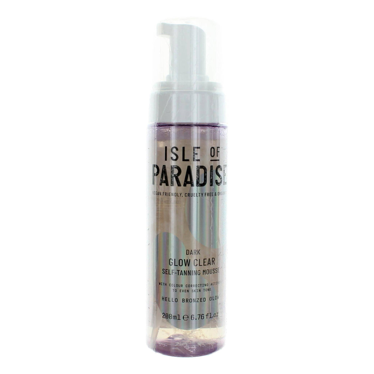 Isle of Paradise Glow Clear, 6.76oz Self Tanning Mousse - Dark - OleBella