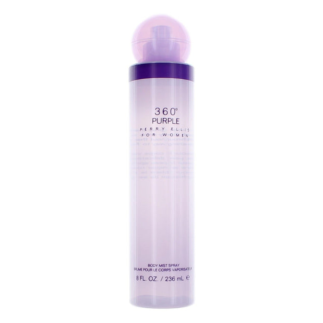 Perry Ellis 360 Purple by Perry Ellis, 8 oz Body Mist Spray for Women - OleBella