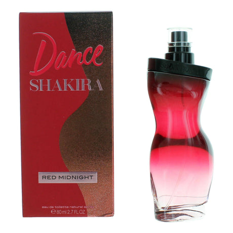 Dance Midnight Red by Shakira, 2.7 oz Eau De Tolette Spray for Women - OleBella