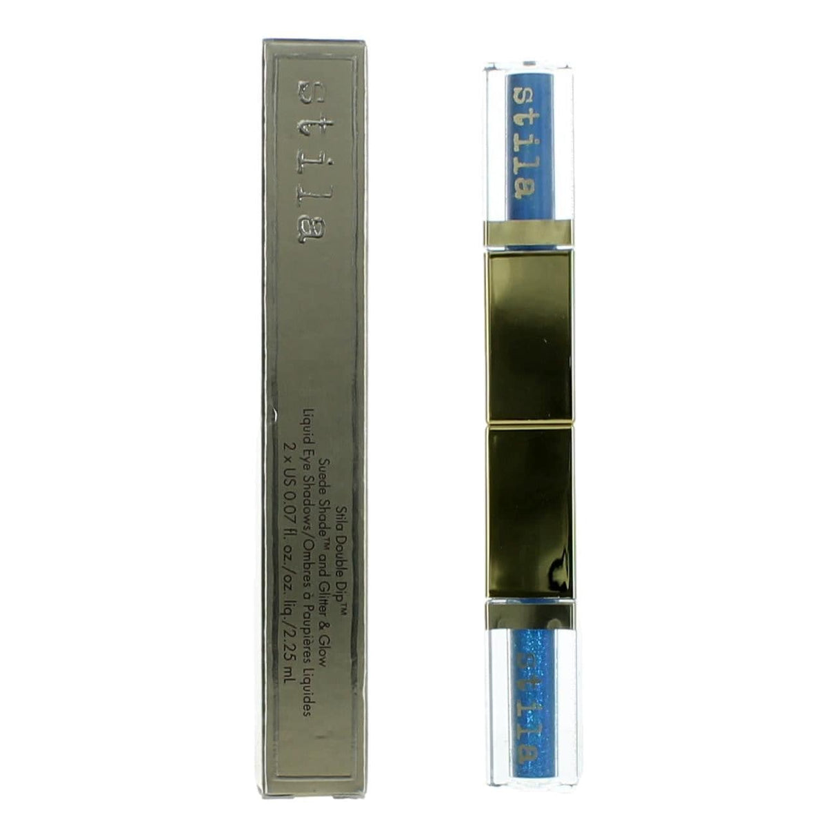 Stila Double Dip by Stila Beauty, 2 x .07 oz Liquid Eye Shadows- Blue Jean - OleBella