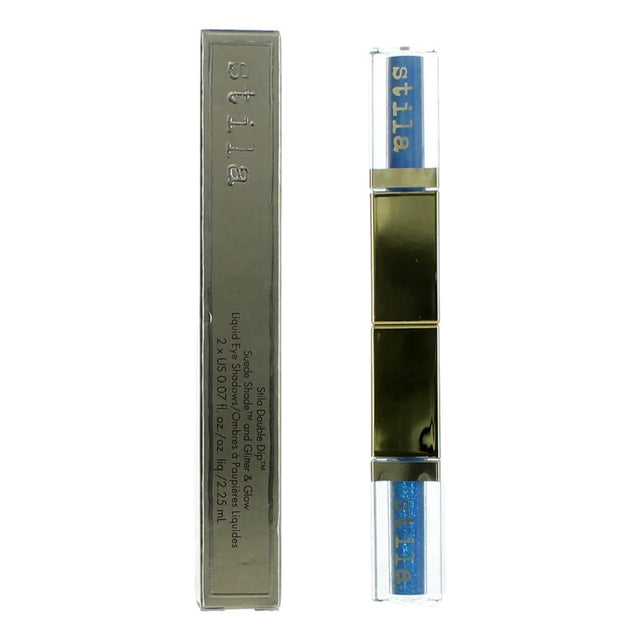 Stila Double Dip by Stila Beauty, 2 x .07 oz Liquid Eye Shadows- Blue Jean - OleBella
