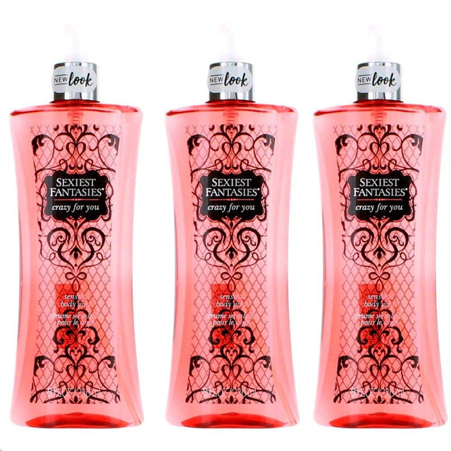 Sexiest Fantasies Crazy for You by Parfums De Coeur, 3 Pack 8oz Body Mist women - OleBella