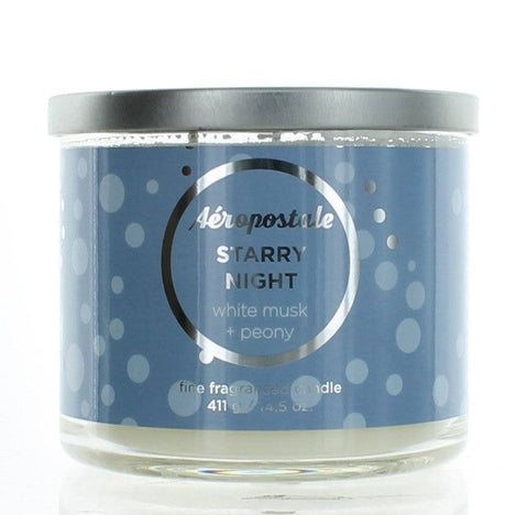 Aeropostale 14.5 oz Soy Wax Blend 3 Wick Candle- Starry Night - OleBella