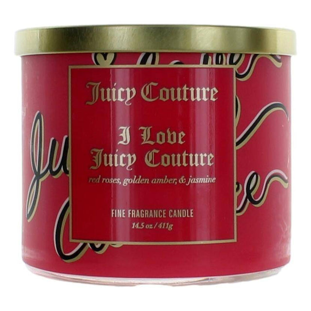 Juicy Couture 14.5 oz Soy Wax Blend 3 Wick Candle- I Love Juicy Couture - OleBella