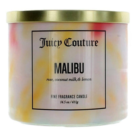 Juicy Couture 14.5 oz Soy Wax Blend 3 Wick Candle- Malibu - OleBella