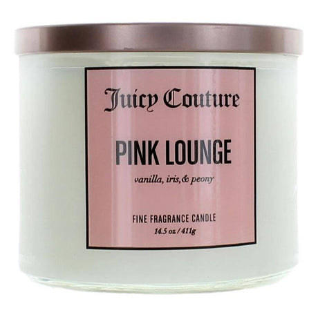 Juicy Couture 14.5 oz Soy Wax Blend 3 Wick Candle- Pink Lounge - OleBella