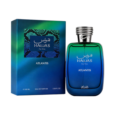 Rasasi Hawas Atlantis Men EDP, 3.4 oz / 100 ml by Rasasi