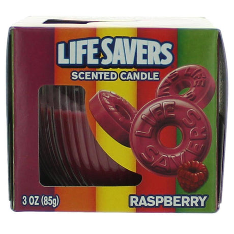 Life Savers Scented Candle 3 oz Jar - Raspberry - OleBella