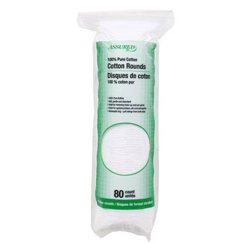 Assured Cotton Rounds, 80-ct. Pack - OleBella