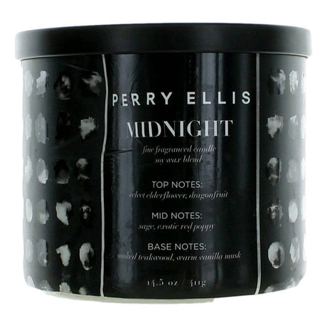 Perry Ellis 14.5 oz Soy Wax Blend 3 Wick Candle - Midnight - OleBella