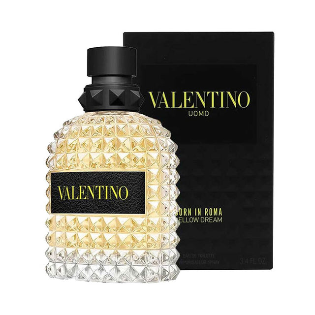 Valentino Uomo Born In Roma Yellow EDT, 3.4 oz / 100 ml by Valentino