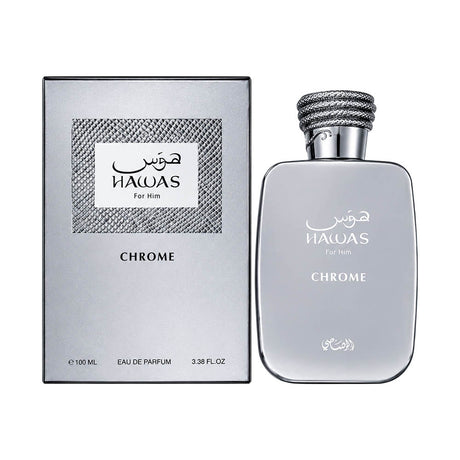 Rasasi Hawas Chrome Men EDP, 3.4 oz / 100 ml by Rasasi