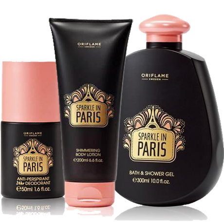 Oriflame Sparkle in Paris 3-piece Bath & Body Gift Set - OleBella