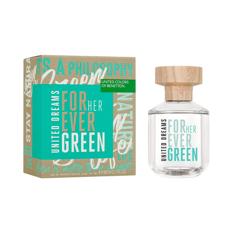 Benetton Forever Green Her EDT, 2.7 oz / 80 ml by Benetton