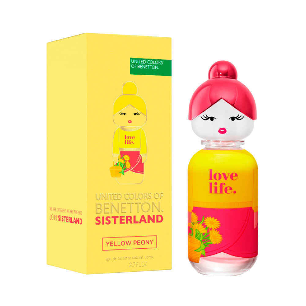 Benetton Sisterland Yellow Peony EDT, 2.7 oz / 80 ml by Benetton